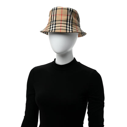 Burberry Technical Cotton Vintage Check Bucket Hat M Archive Beige 2 of 7