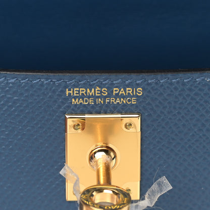 Hermes Epsom Mini Kelly Sellier 20 Deep Blue 19 of 35