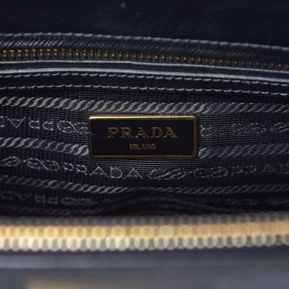 Prada Saffiano Small Galleria Double Zip Tote Black 7 of 8