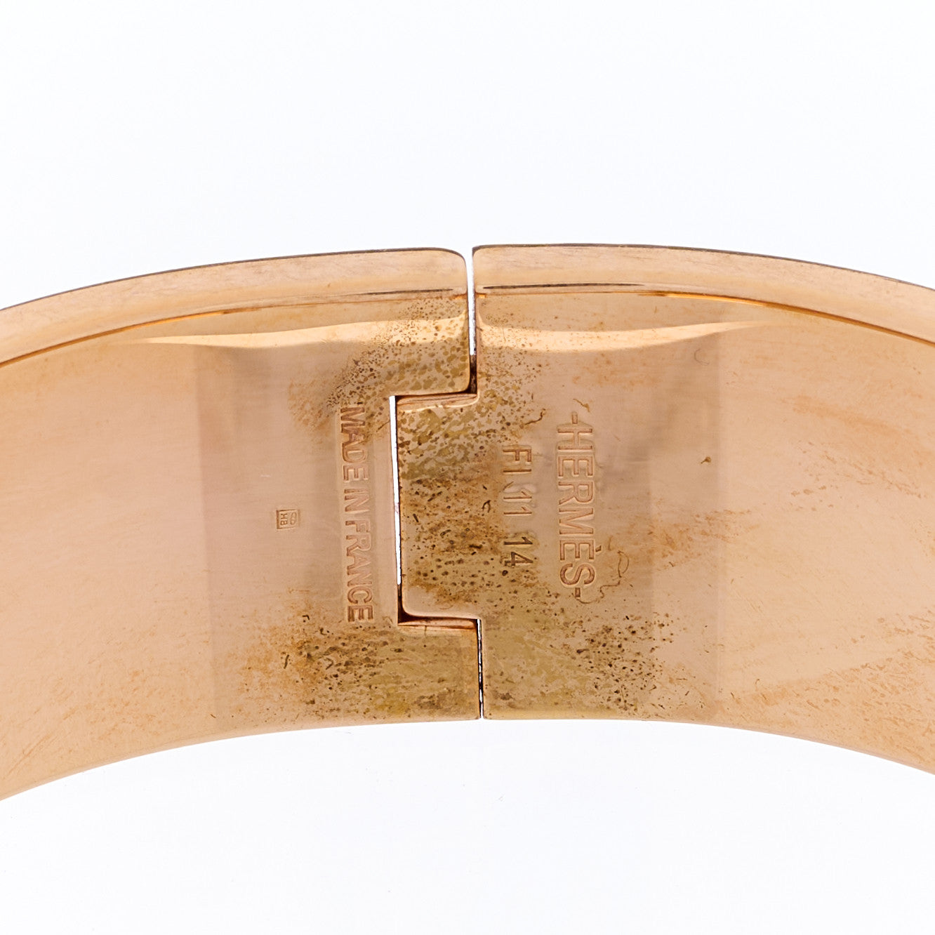 Enamel Wide Clic Clac H Bracelet PM Bleu Lin