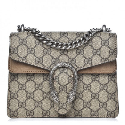 Gucci GG Supreme Monogram Mini Dionysus Shoulder Bag Taupe 1 of 8