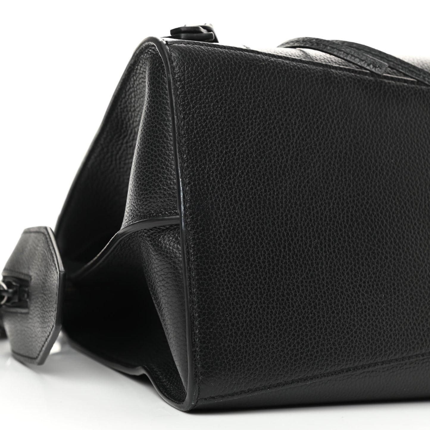 Grained Calfskin Black Hardware Neo Classic City Black