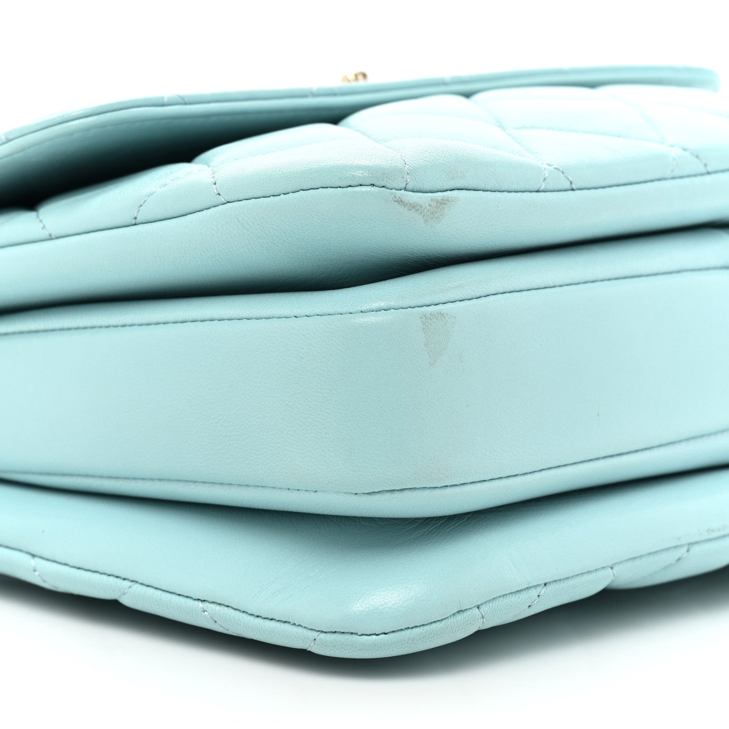 Chanel Lambskin Quilted Small Trendy CC Flap Dual Handle Bag Light Blue 11 of 14
