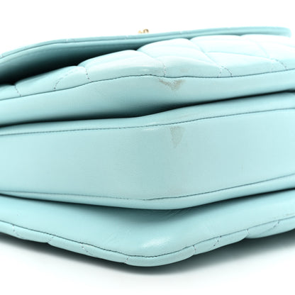 Chanel Lambskin Quilted Small Trendy CC Flap Dual Handle Bag Light Blue 11 of 14