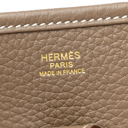 Hermes Taurillon Clemence Evelyne III PM Etoupe 6 of 11