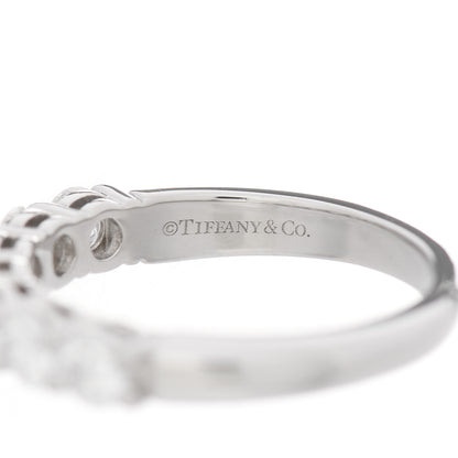 Tiffany Platinum Diamond 3.5mm Embrace Half Circle Band Ring 50 5.5 3 of 5