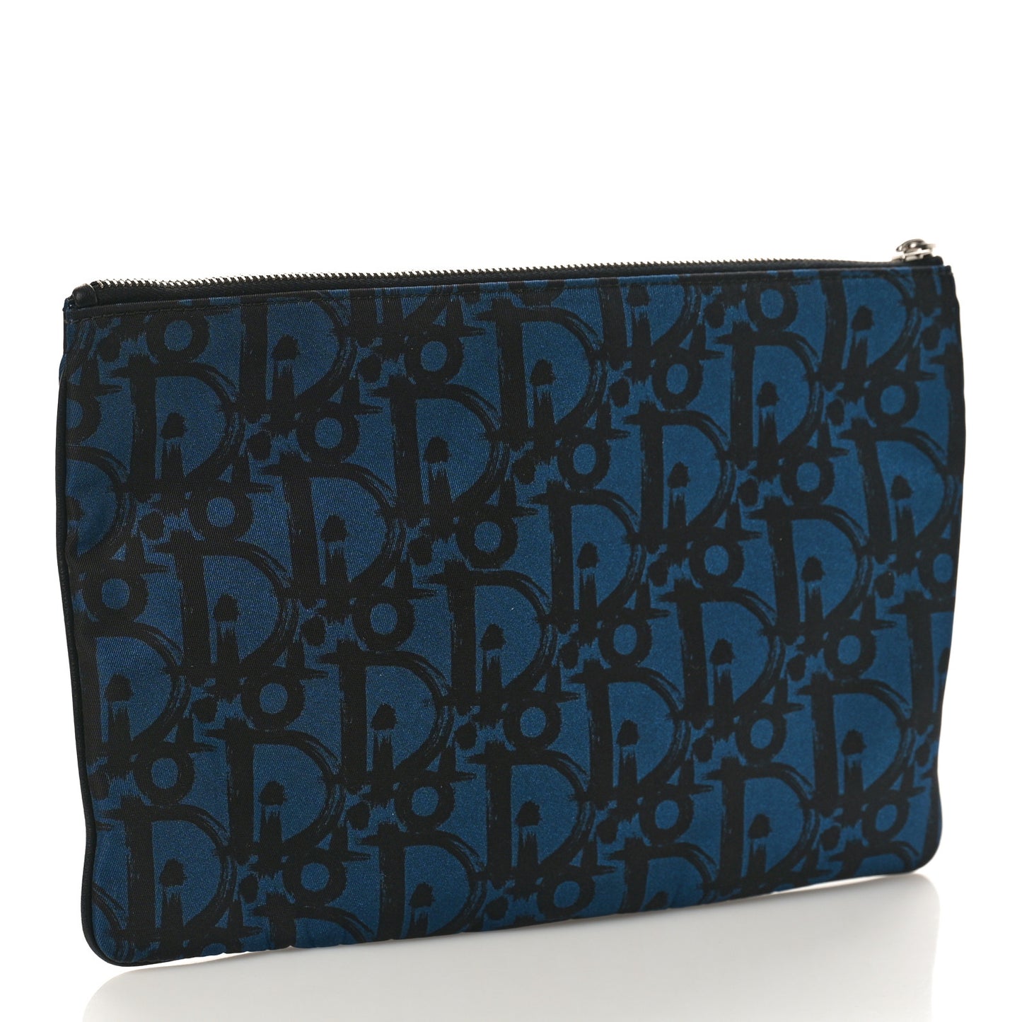 Nylon Printed Cosmetic Pouch Blue