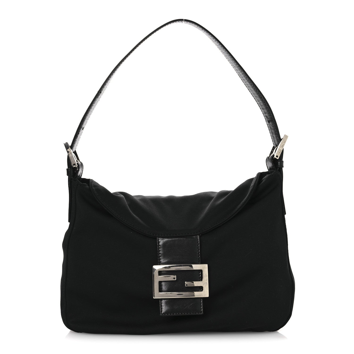 Fendi Nylon Baguette Bag Black 1 of 12