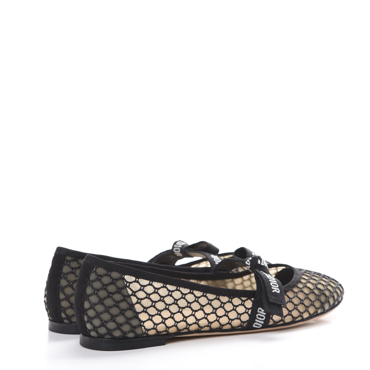 Christian Dior Resille Miss J'Adior Ballet Flat 39 Black 4 of 8