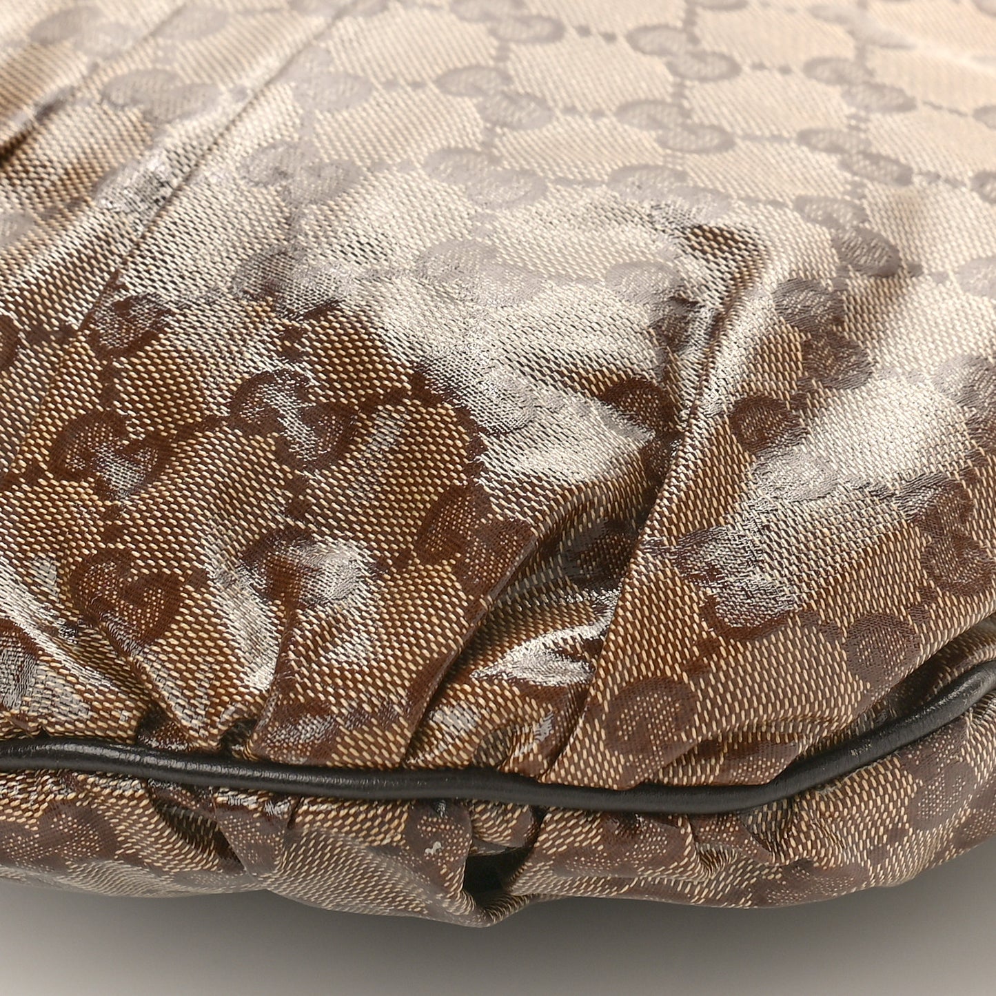 Crystal Monogram Small Hysteria Tote Dark Brown
