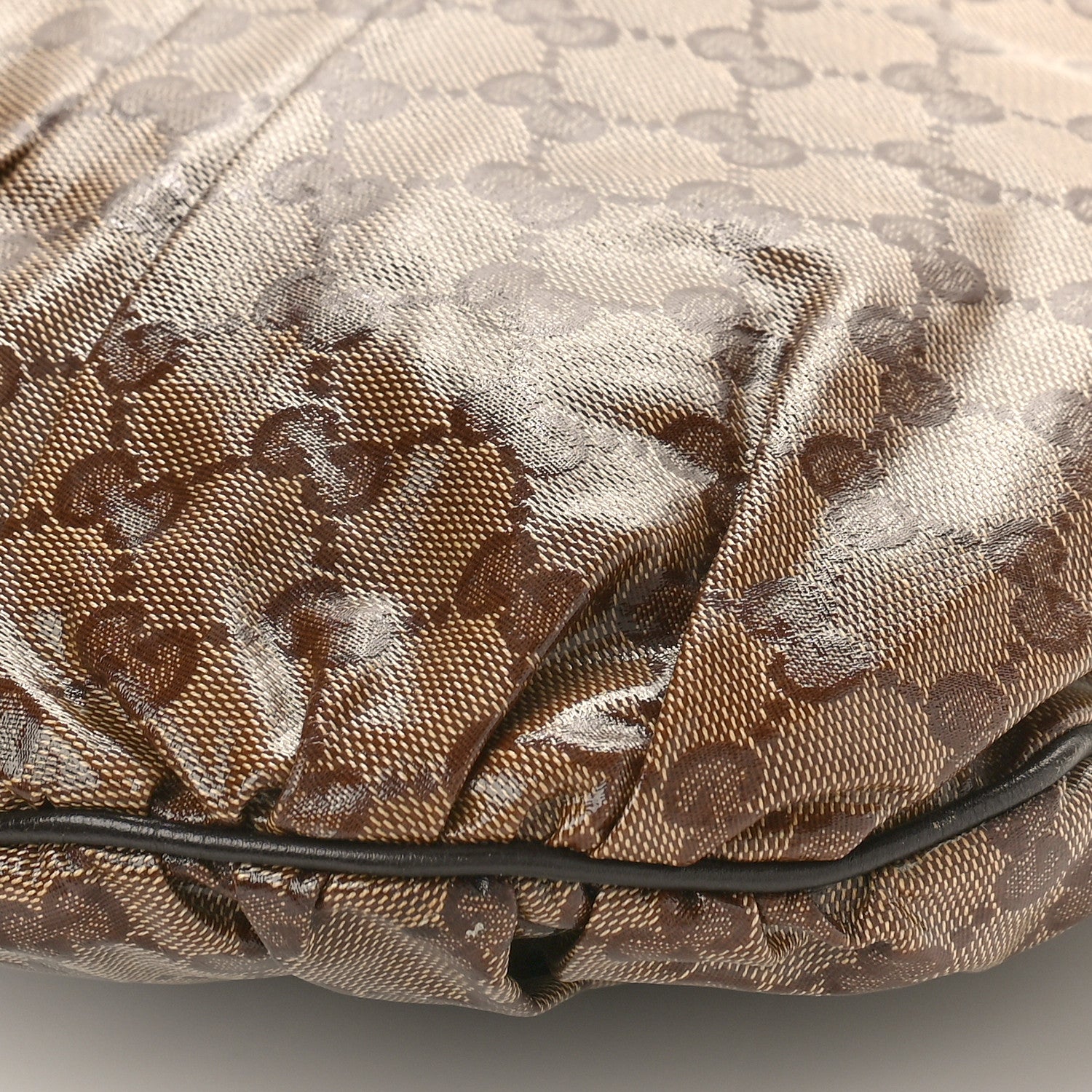 Gucci Crystal Monogram Small Hysteria Tote Dark Brown 9 of 9