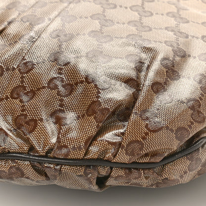 Gucci Crystal Monogram Small Hysteria Tote Dark Brown 9 of 9