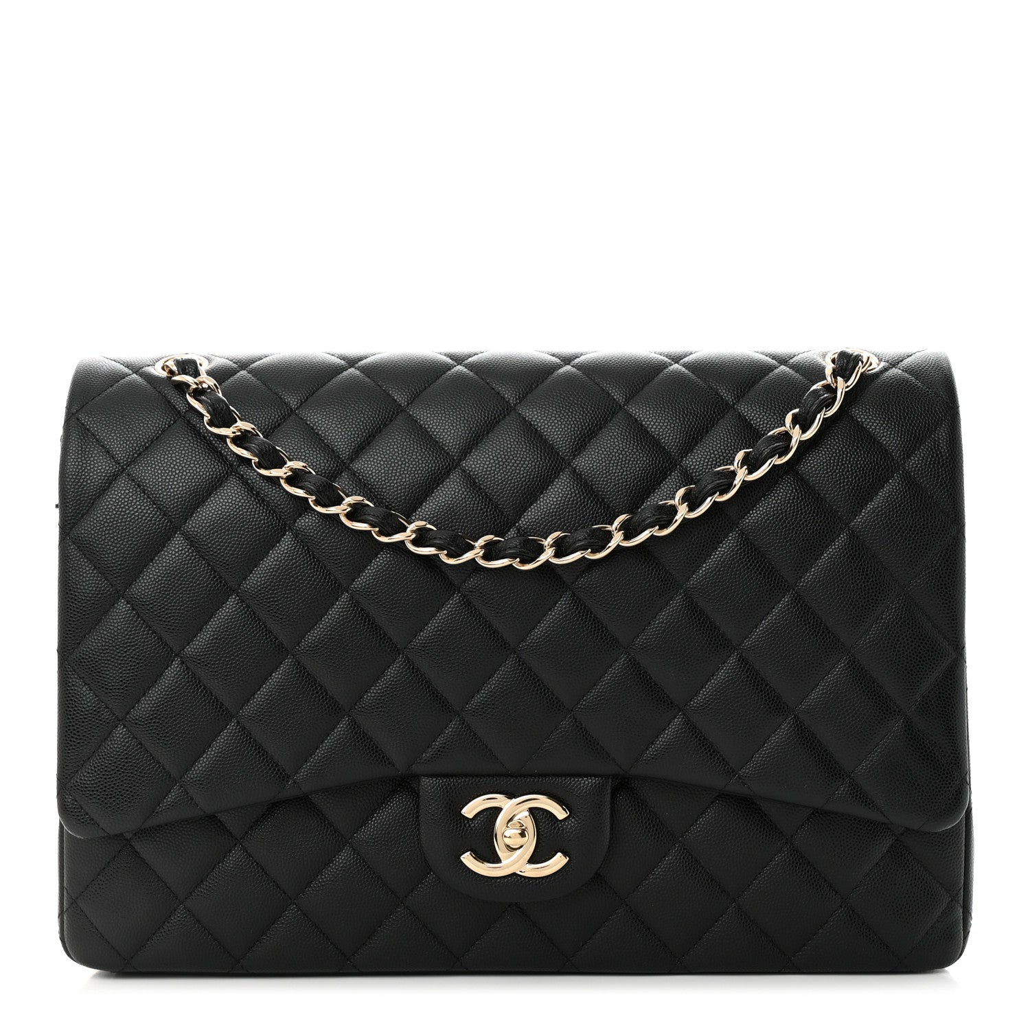 Chanel Caviar Quilted Maxi Double Flap Black 1 of 11