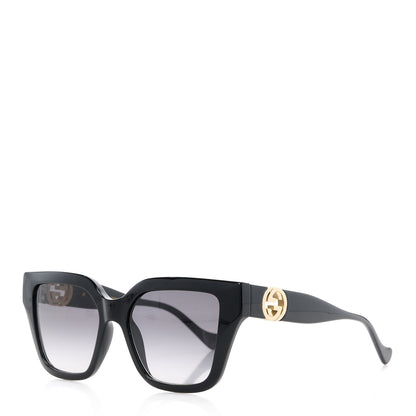 Gucci Acetate Square Frame Chain Sunglasses GG1023S Black 1 of 9