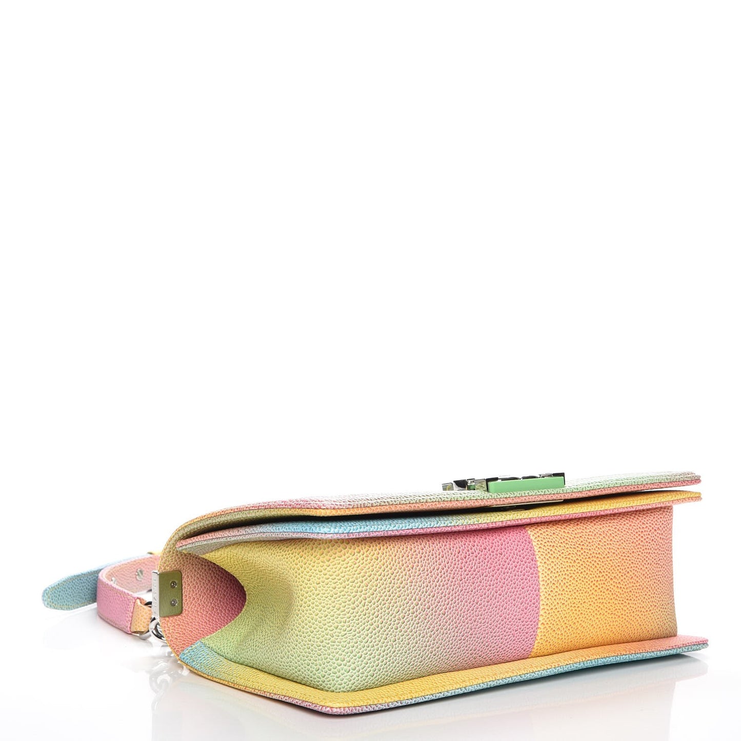 Caviar Quilted Medium Cuba Rainbow Boy Flap Multicolor