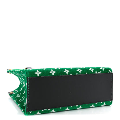 Louis Vuitton Jacquard Velvet Monogram Onthego PM Green 4 of 9