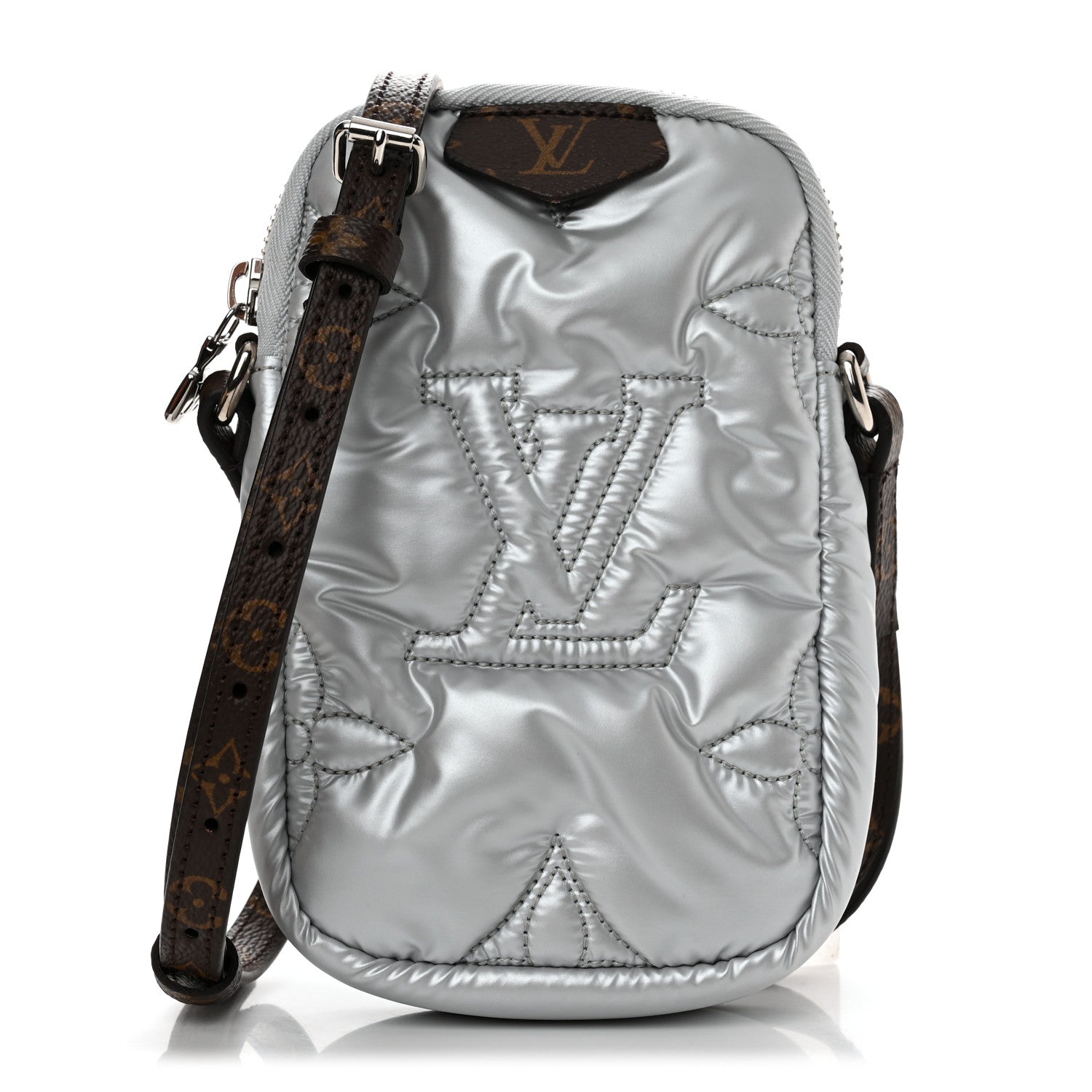 Louis Vuitton Econyl Monogram Pillow Phone Pouch Silver 1 of 9