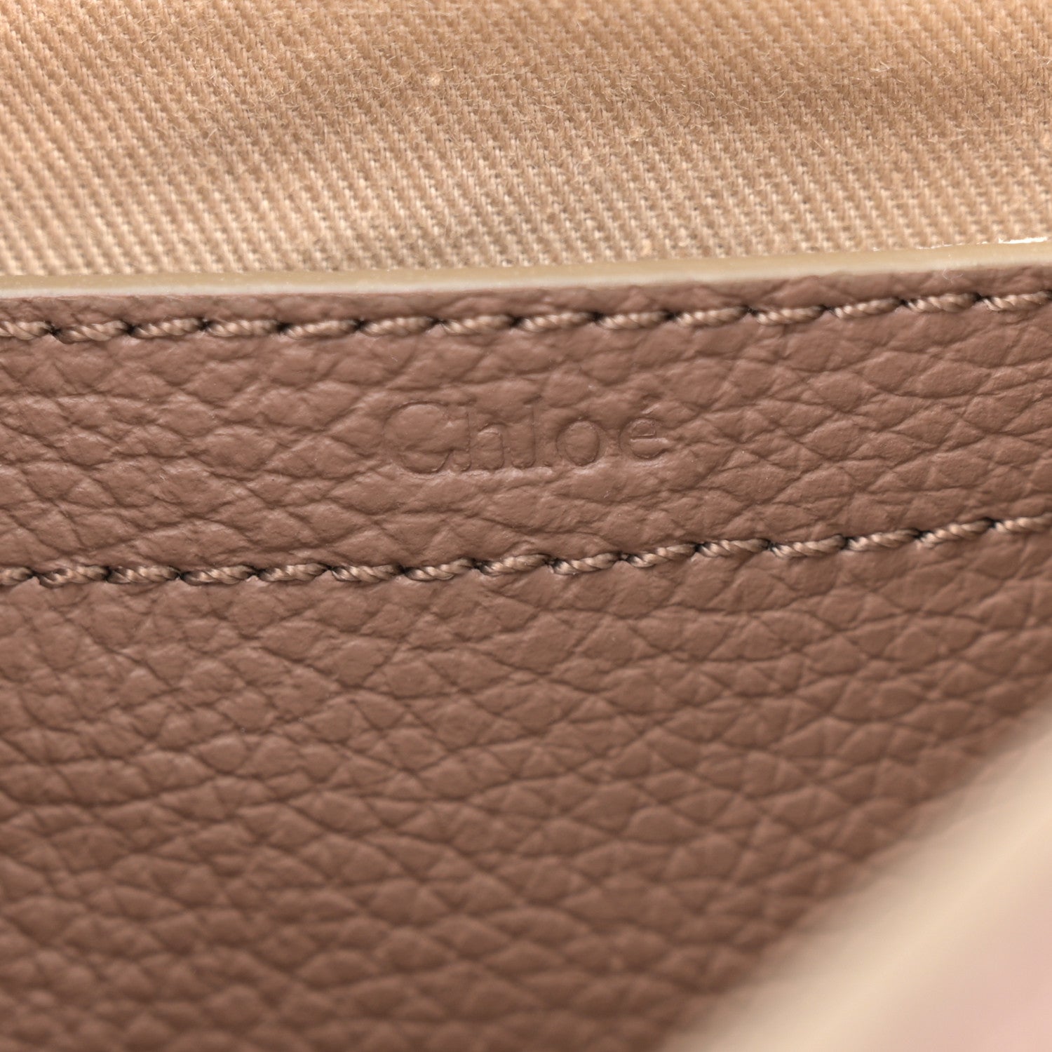 Chloe Calfskin Mini Marcie Round Crossbody Bag Nut 6 of 11