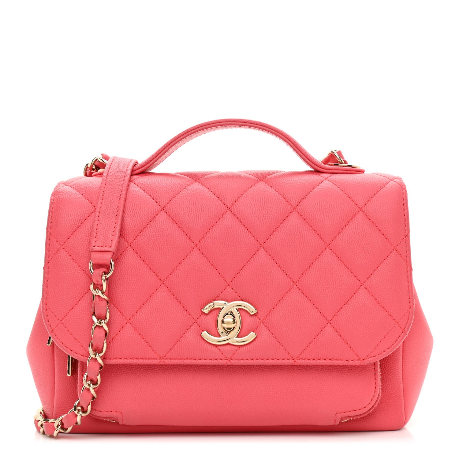 Chanel Caviar Quilted Small Business Affinity Flap Pink 1 of 10