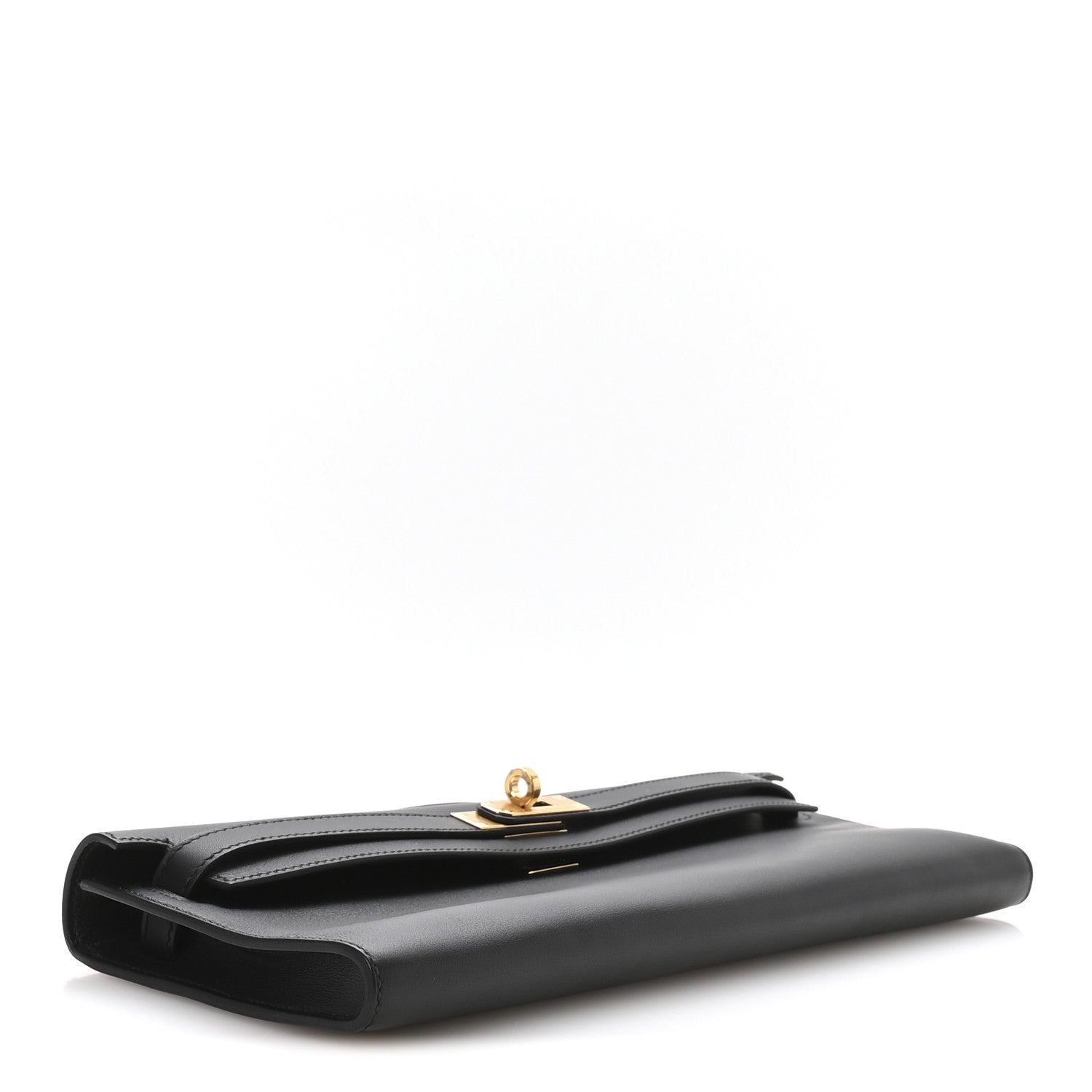 Hermes Swift Kelly Cut Clutch Pochette Black 4 of 8
