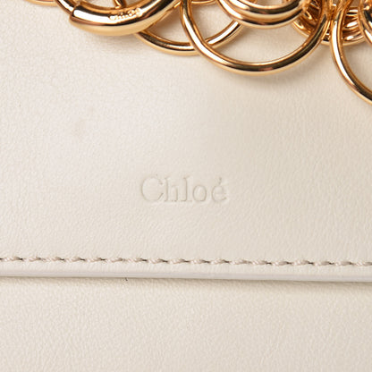 Chloe Calfskin Drew Bijou Clutch Natural White 7 of 9