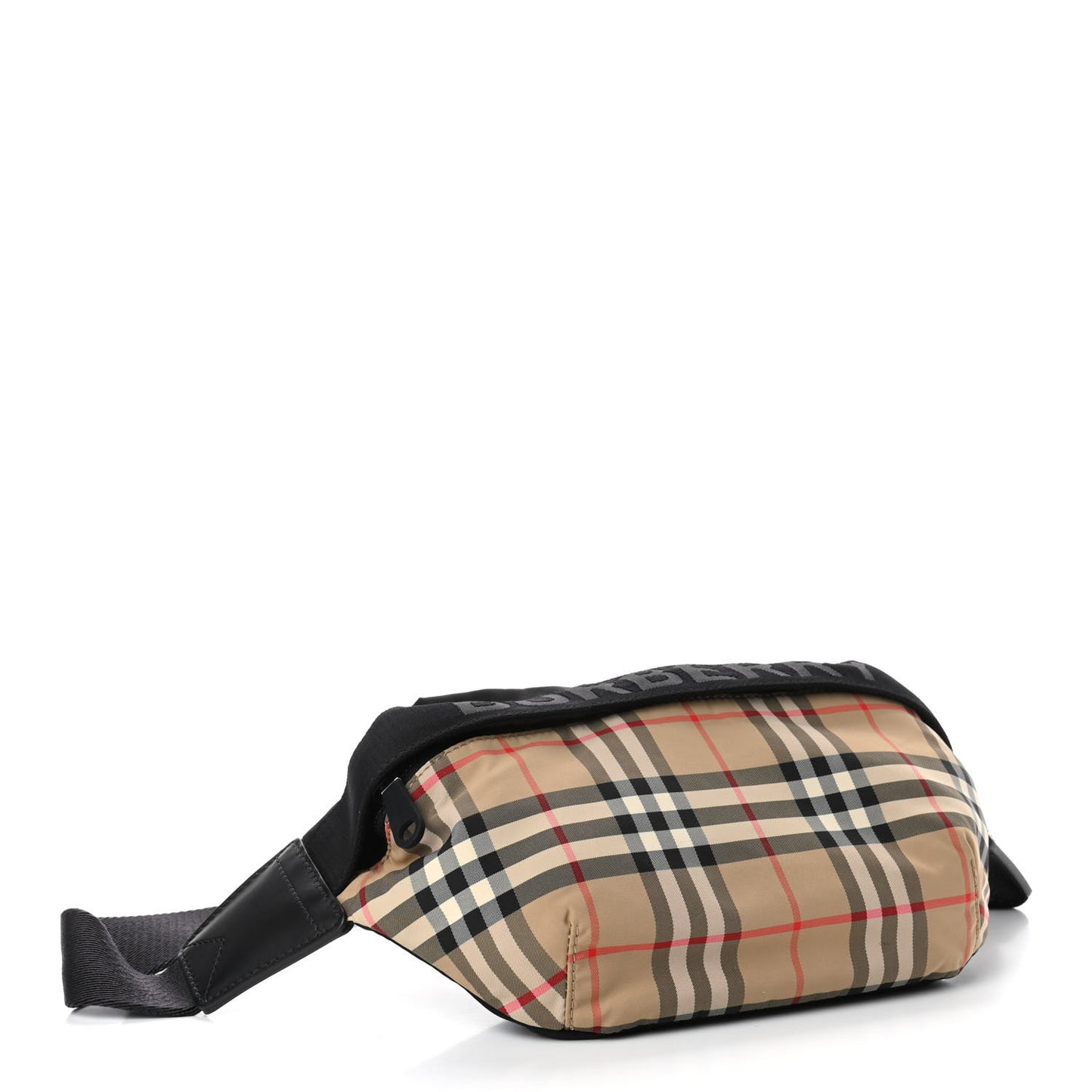 Nylon Vintage Check Sonny Bum Bag Archive Beige Black