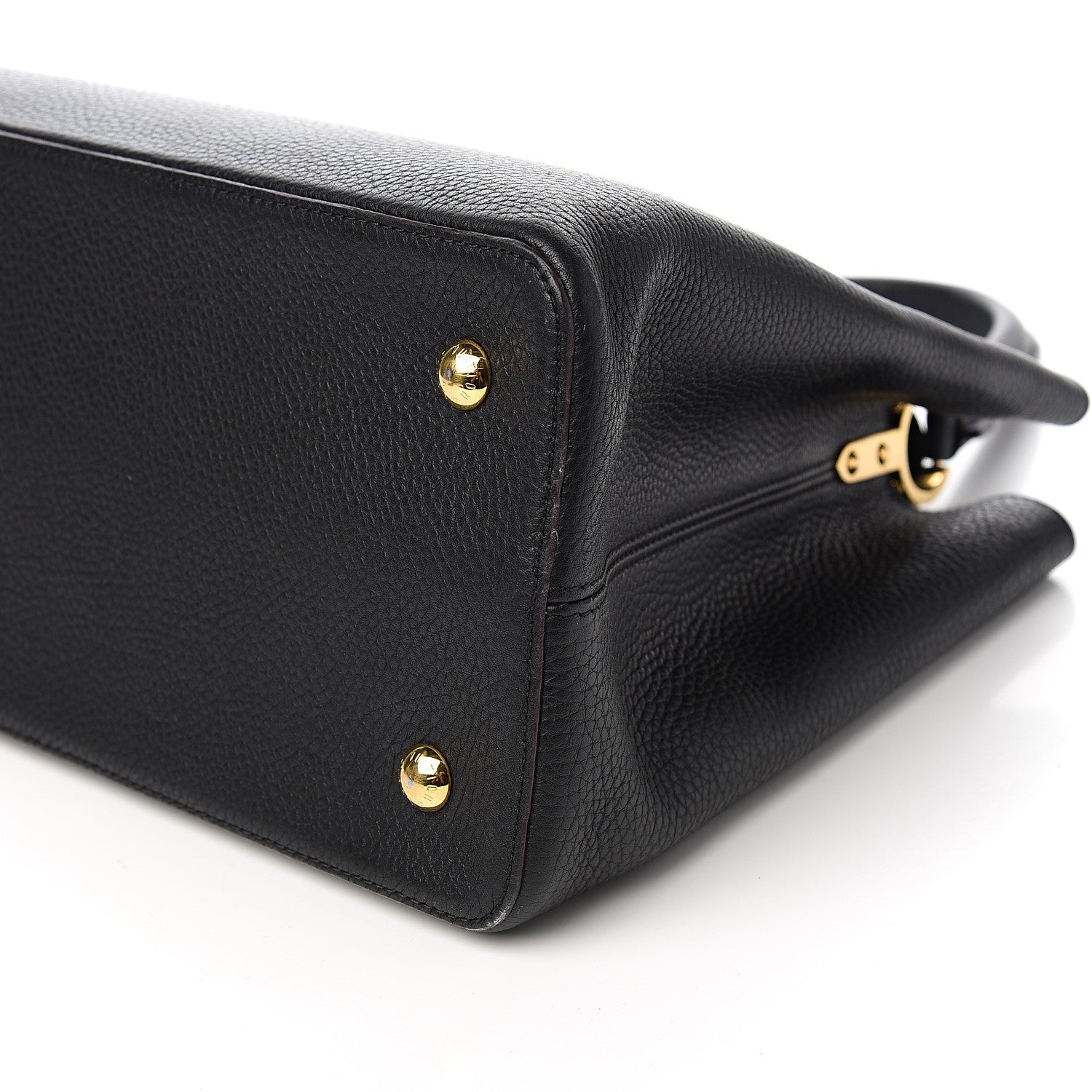 Louis Vuitton Taurillon Capucines GM Black 9 of 12