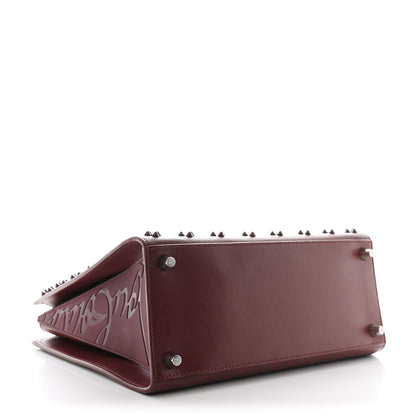 Christian Louboutin Calfskin Spikes Loubinthesky Medium Paloma Merlot 4 of 11