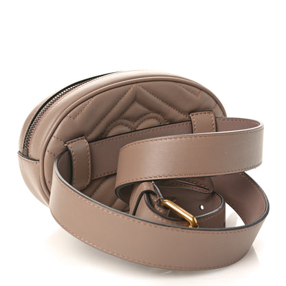Gucci Calfskin Matelasse GG Marmont Belt Bag 95 38 Porcelain Rose 3 of 12