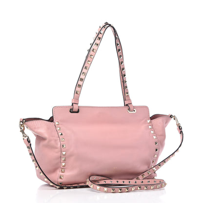 Valentino Garavani Vitello Small Rockstud Tote Pop Gardenia 3 of 9