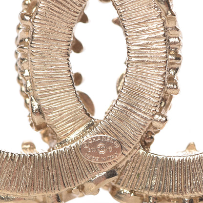 Chanel Enamel CC Baroque Brooch Green Gold 4 of 4
