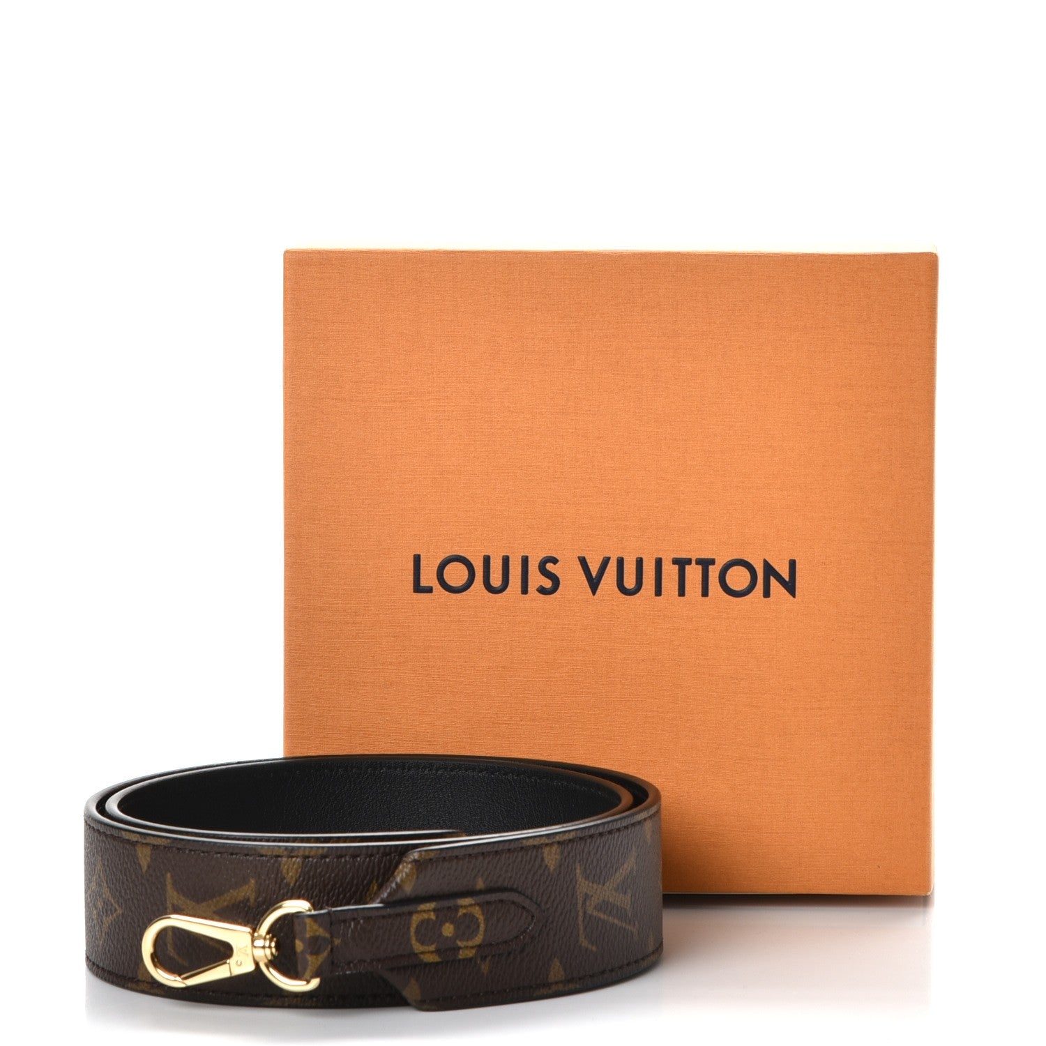 Louis Vuitton Monogram Bandouliere Shoulder Strap Black 7 of 7