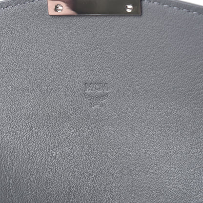 MCM Calfskin Ottomar Large Patricia Wallet On Chain Grey 6 of 9