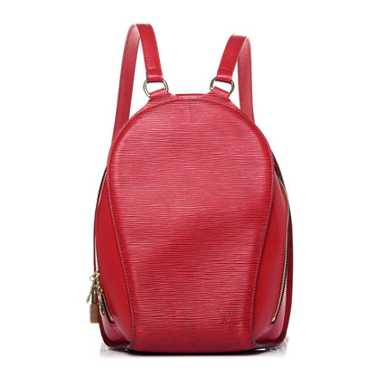 Louis Vuitton Epi Mabillon Backpack Castillan Red 1 of 23