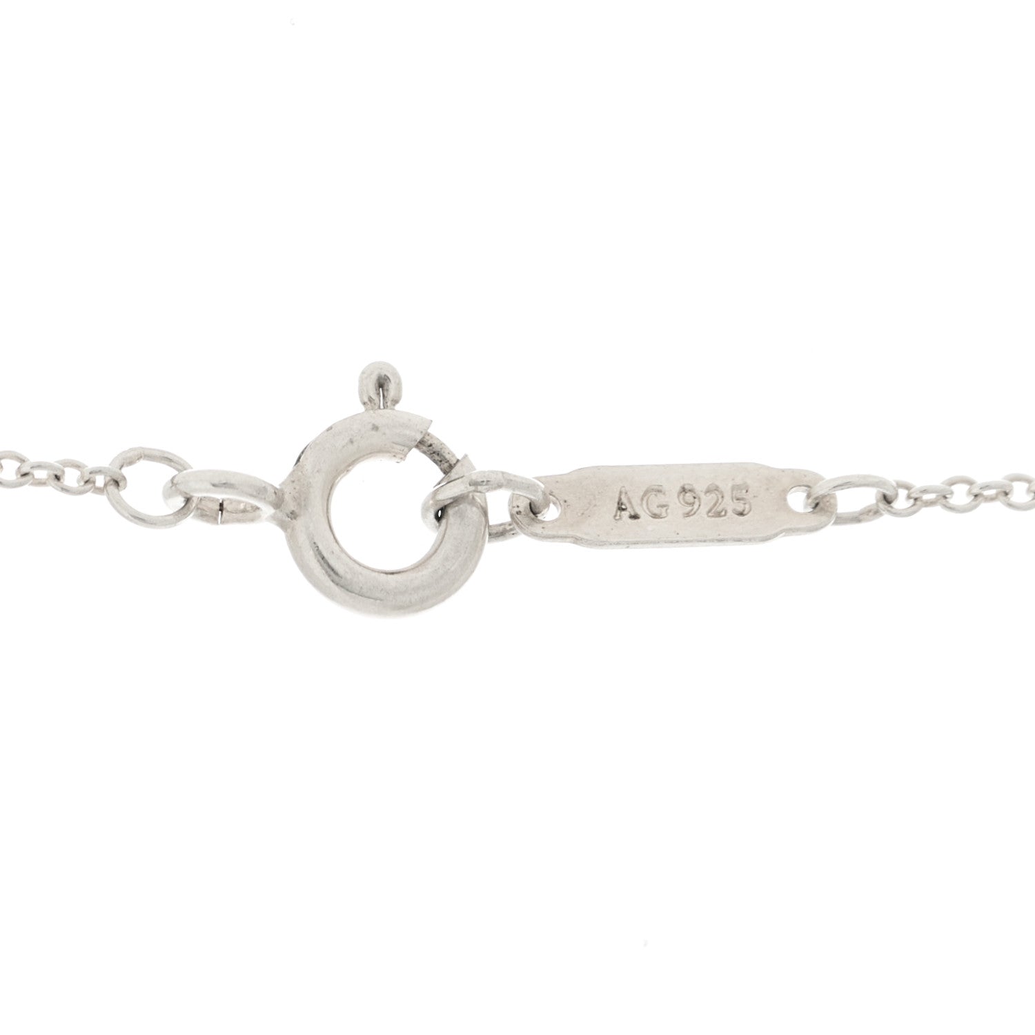 Tiffany Sterling Silver 1837 Circle Pendant Necklace 6 of 8