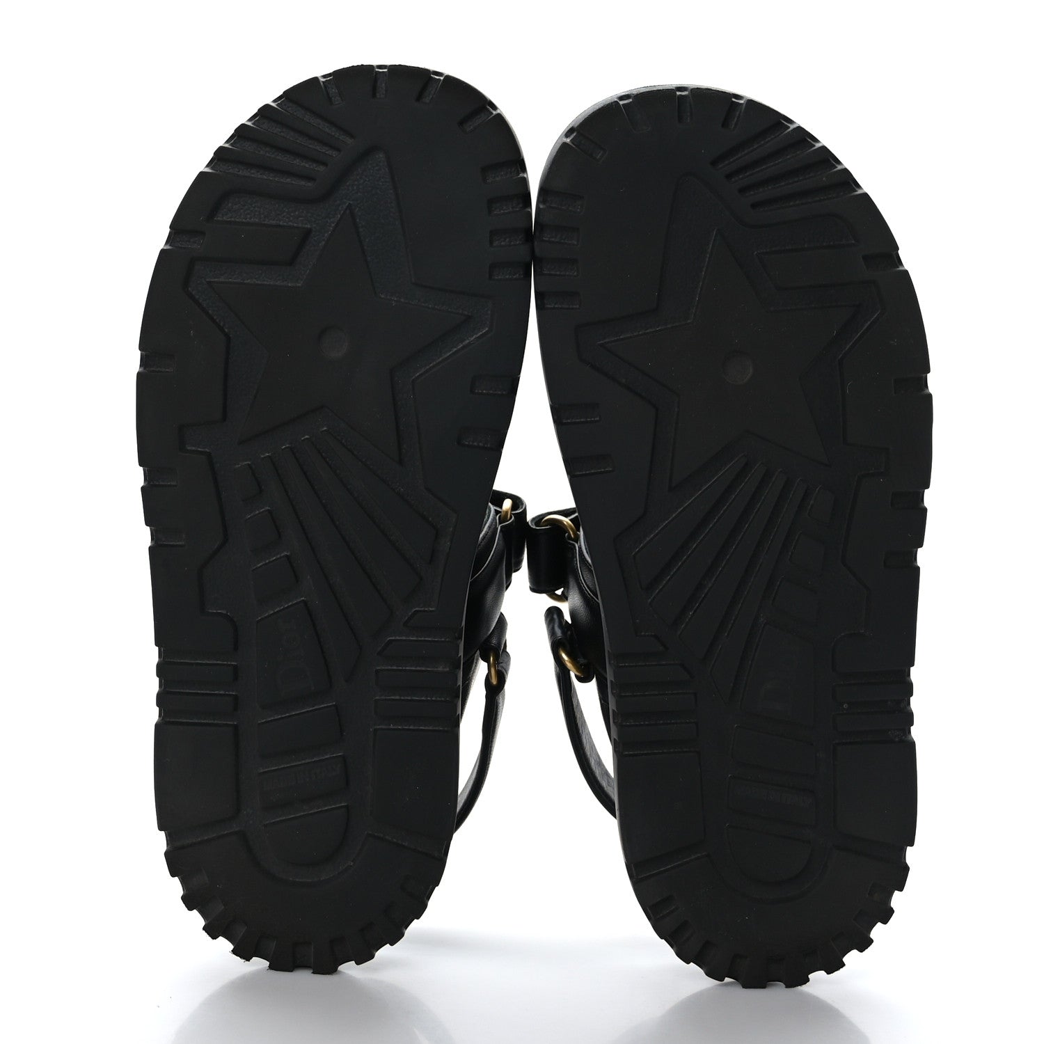 Christian Dior Lambskin Dioract 10mm Sandals 38.5 Black 4 of 8