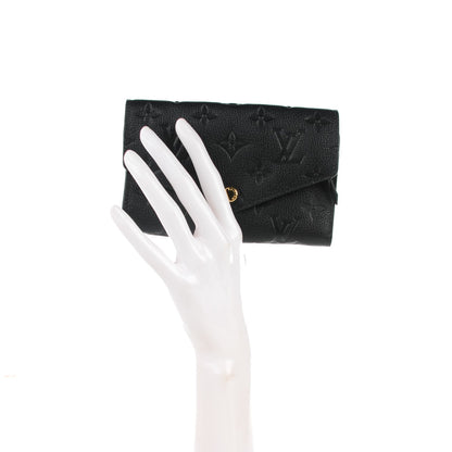 Louis Vuitton Empreinte Compact Curieuse Wallet Black 2 of 7