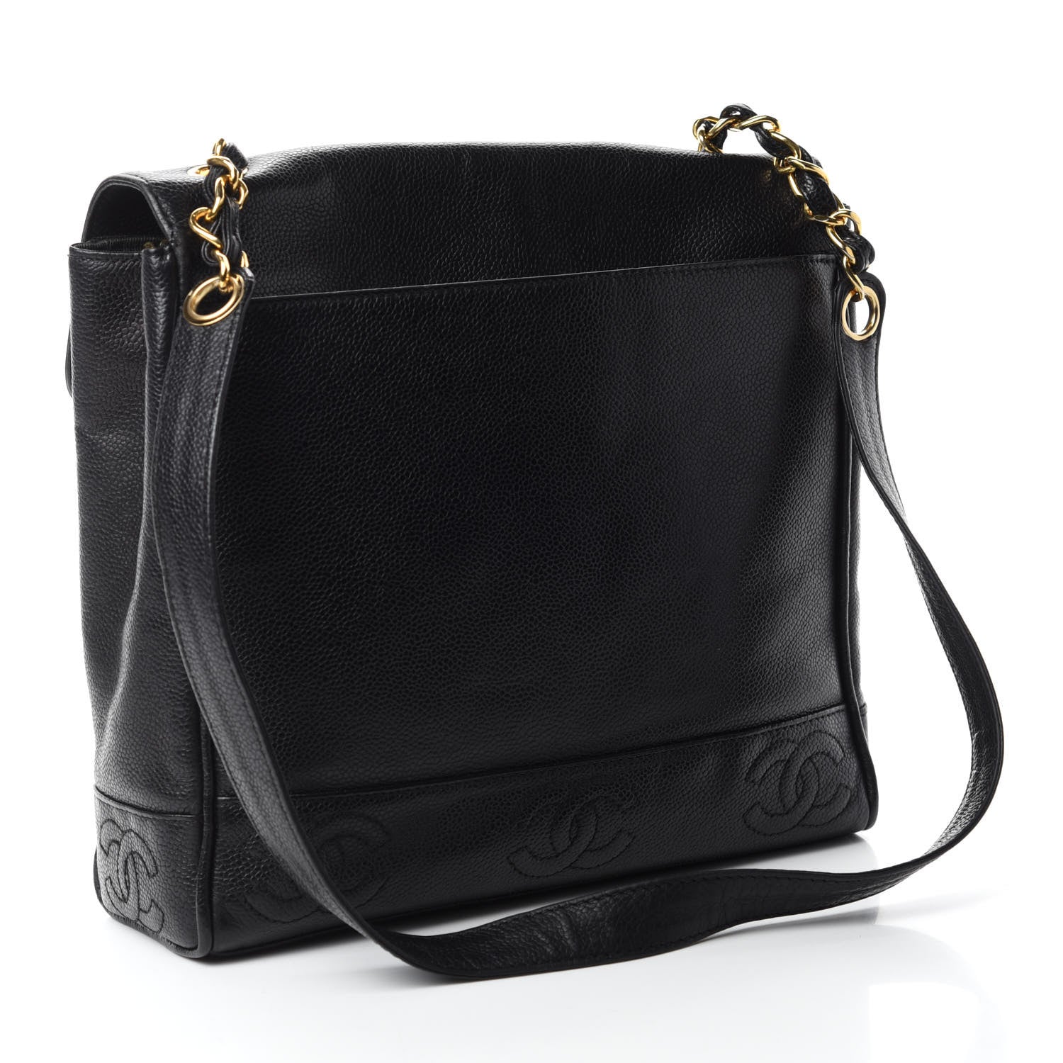 Chanel Caviar CC Shoulder Bag Black 3 of 10