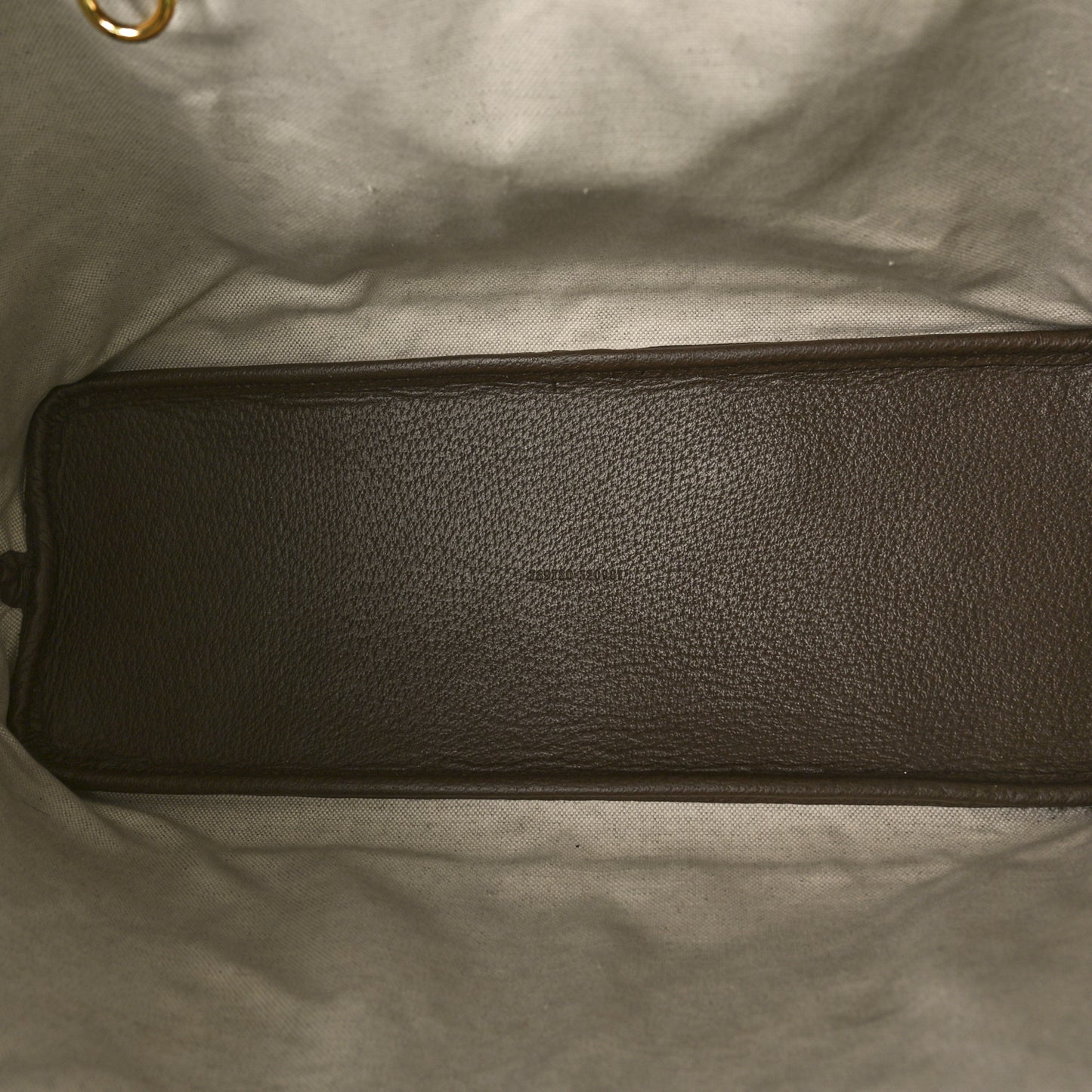 GG Supreme Monogram Textured Calfskin Medium Ophidia Shoulder Tote Bag Beige Ebony New Acero