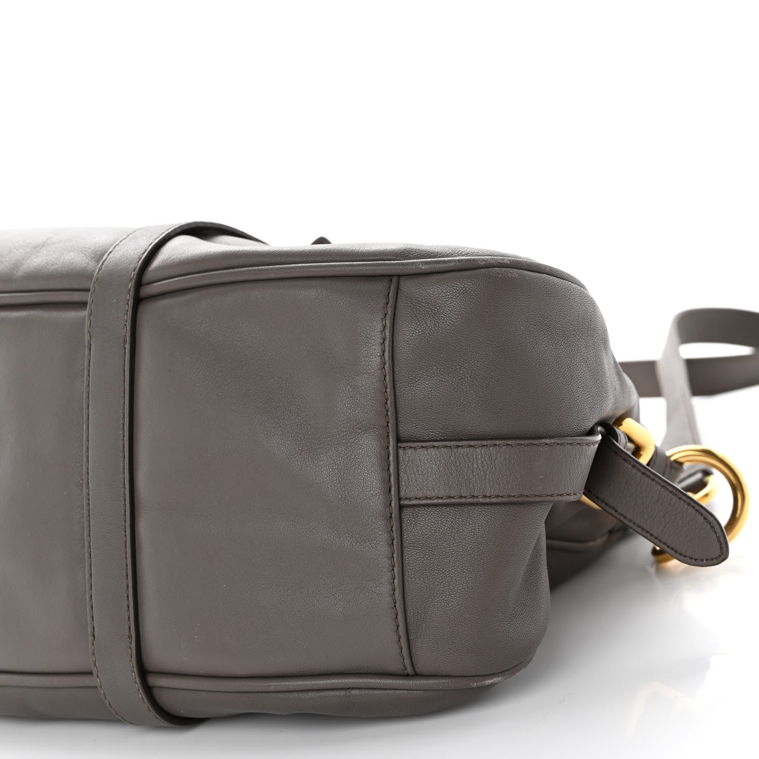 Prada Soft Calf Shopping Satchel Bambu 9 of 10