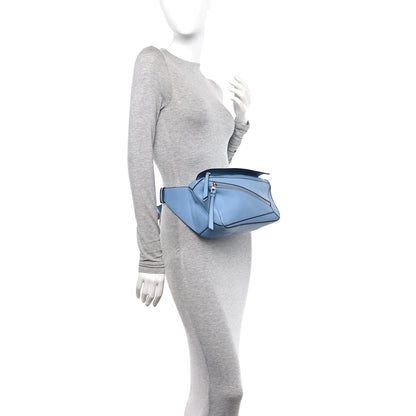 Loewe Calfskin Small Puzzle Bumbag Dusty Blue 2 of 12