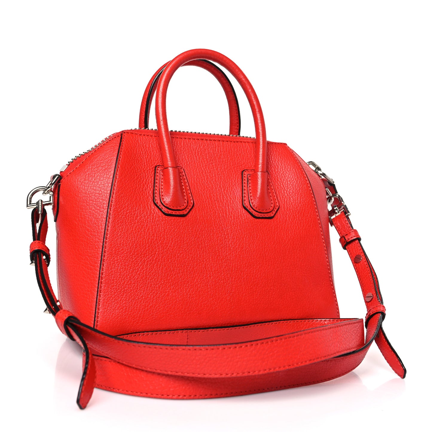 Sugar Goatskin Mini Antigona Medium Red