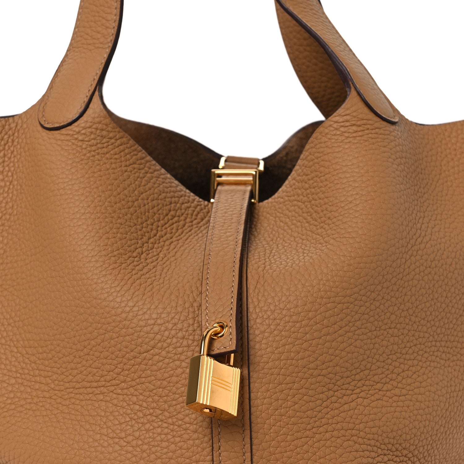 エルメス Hermes Taurillon Clemence Picotin Lock 22 MM Biscuit 1869901