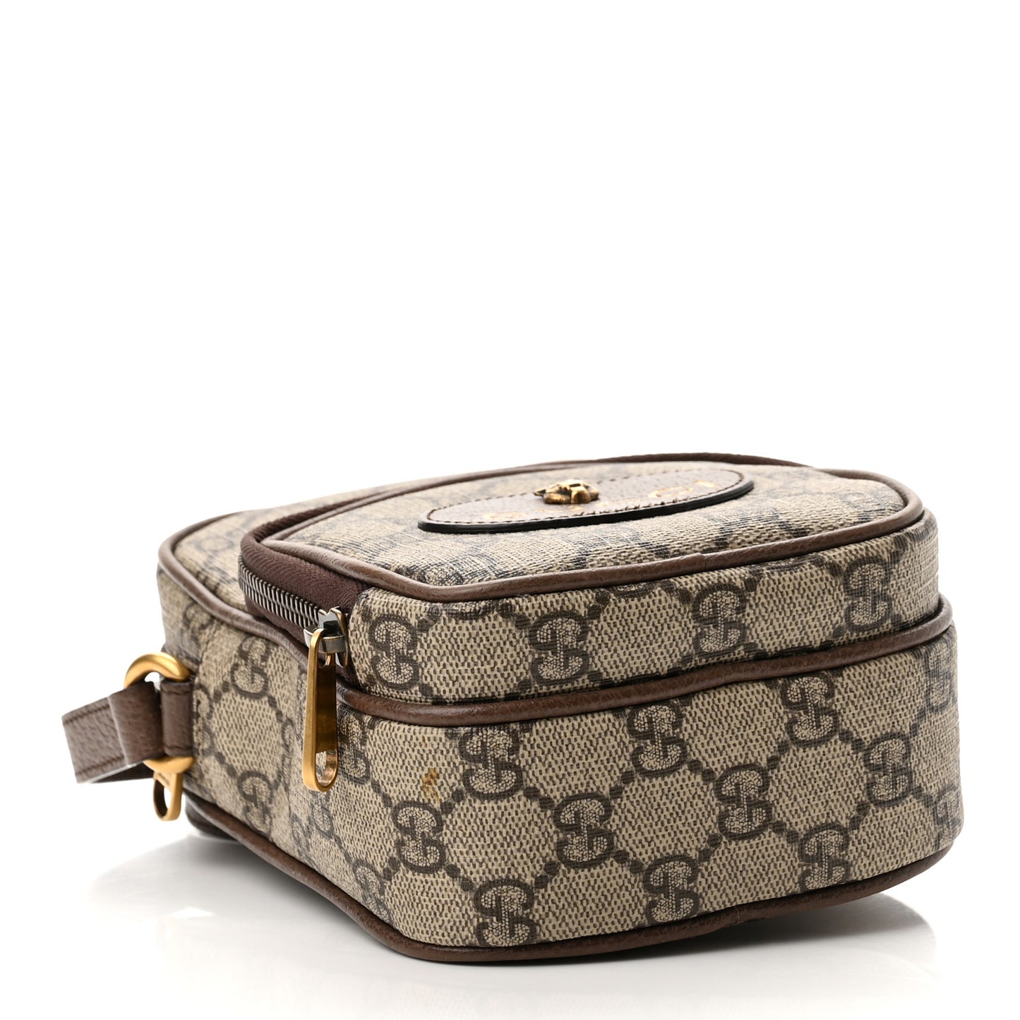 GG Supreme Monogram Mini Neo Vintage Double Zip Messenger Bag Beige New Acero Crop