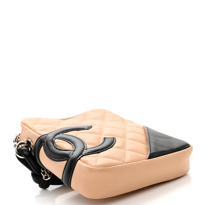 Chanel Calfskin Quilted Small Cambon Messenger Beige Black 4 of 11
