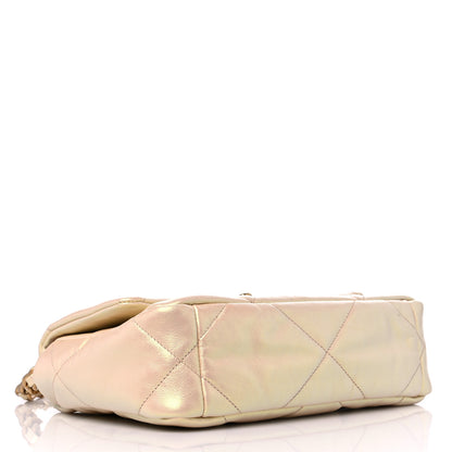 Chanel Iridescent Lambskin Quilted Medium Chanel 19 Flap Pink 4 of 11