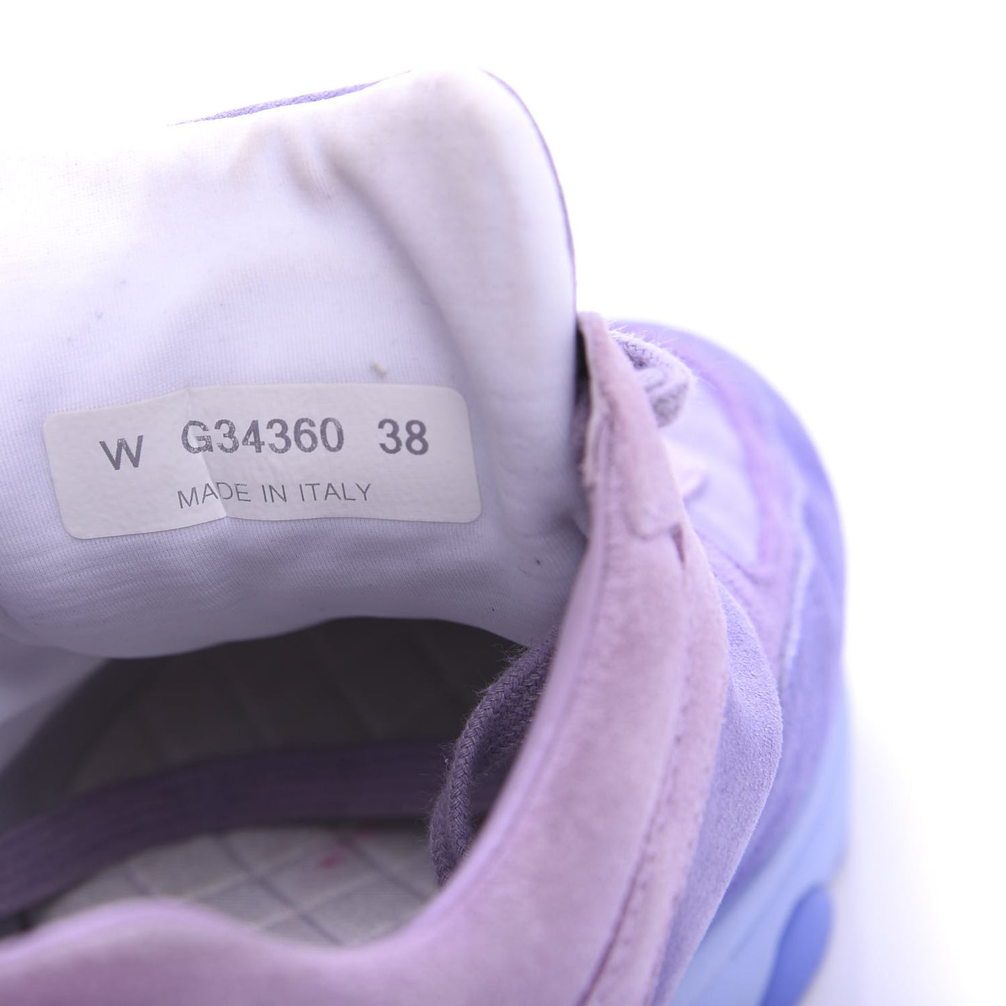 Nylon Lambskin Suede Calfskin CC Sneakers 38 Purple