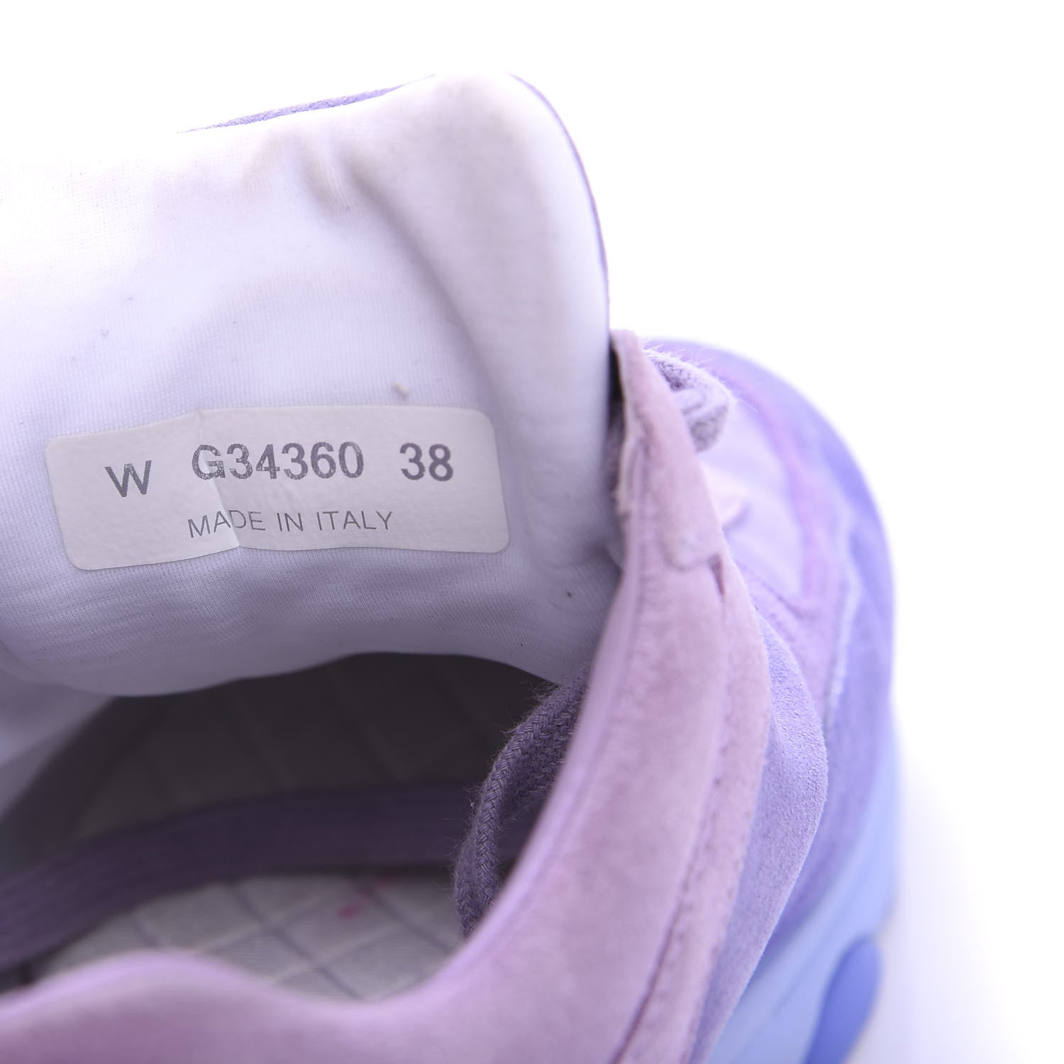 Chanel Nylon Lambskin Suede Calfskin CC Sneakers 38 Purple 8 of 9