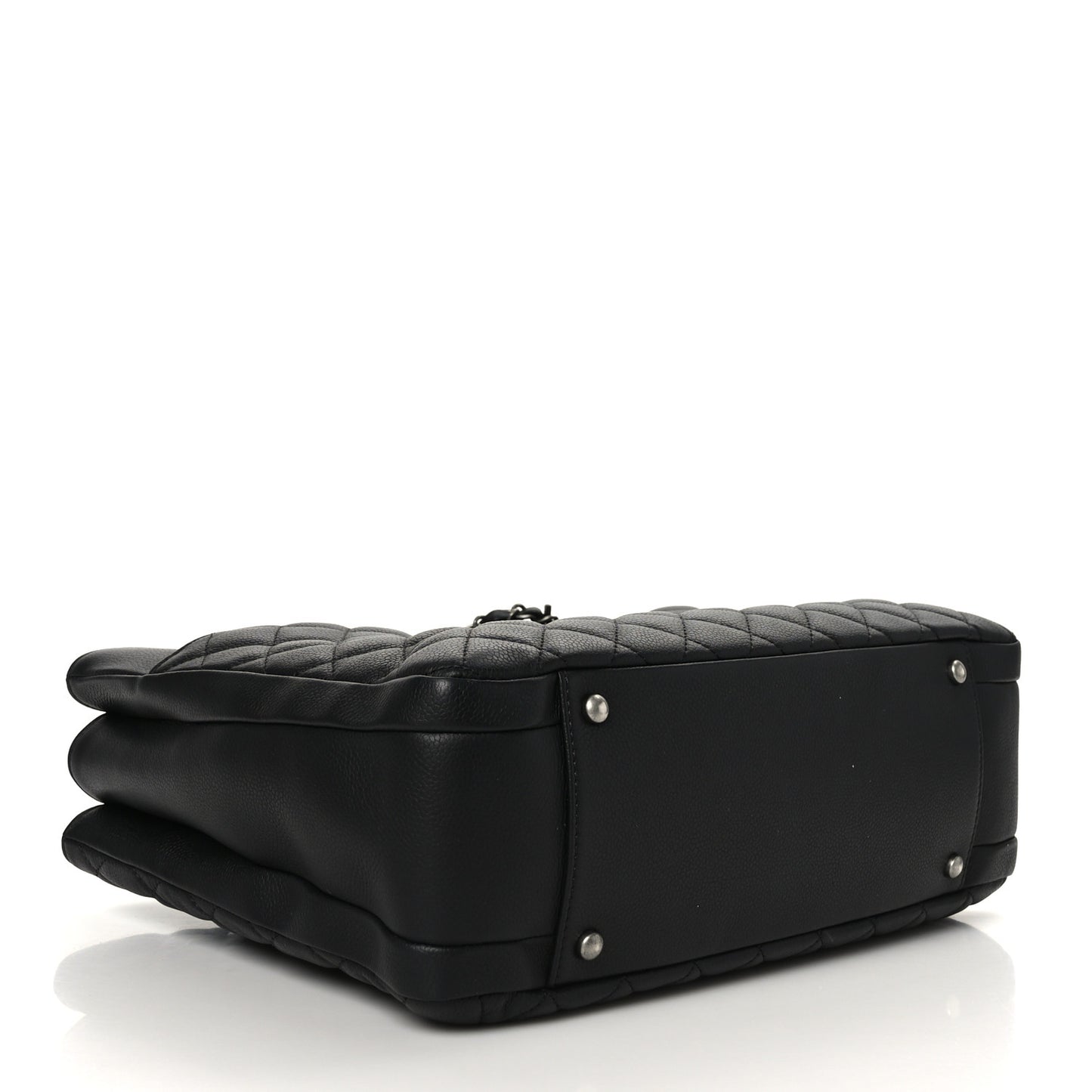 Caviar Quilted Urban Companion Shopping Tote Black