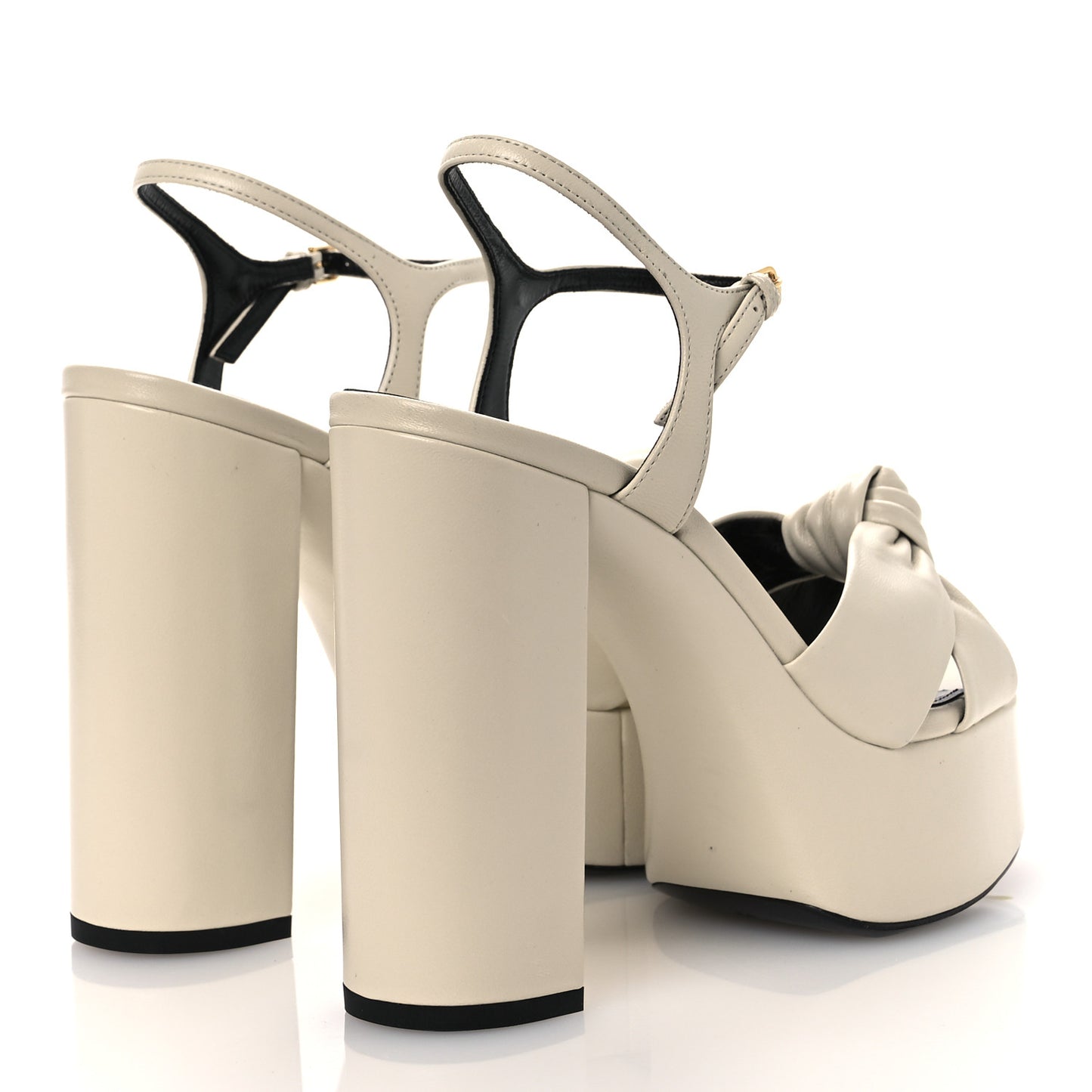 Vendome Bianca 85 Platform Sandals 38 Pearl